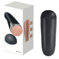 Vibrating Male Masturbation Toys, 10 Different Functions (Black Color Without Voice)